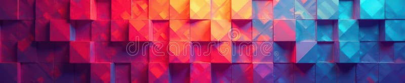 Interlocking square grid with varying opacity creates depth , layered, repeating stock illustration