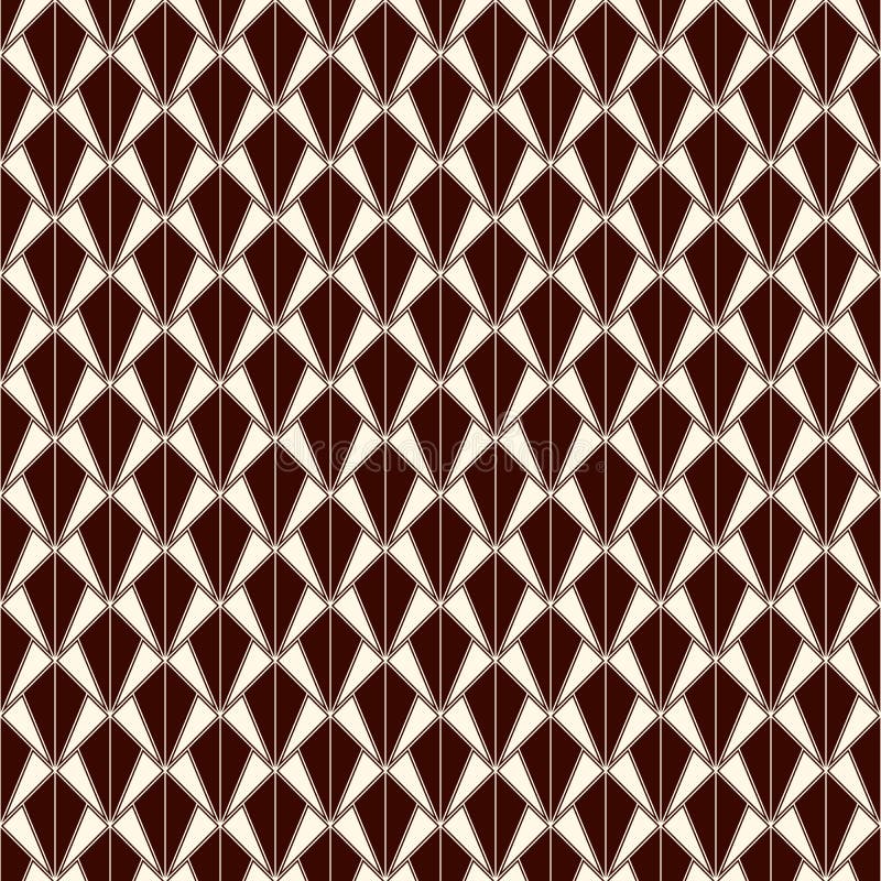 Interlocking triangles tessellation. Contemporary print with repeated scallops. Seamless pattern with fish scales. royalty free illustration Interlocking triangles tessellation. Contemporary print with repeated scallops. Seamless pattern with fish scales. royalty free illustration