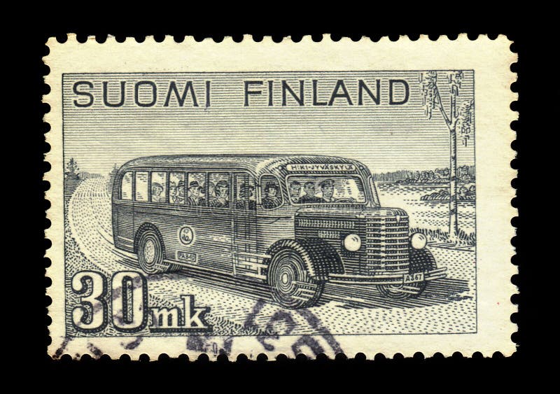 Interlokale postbus, Finland stock afbeelding Interlokale postbus, Finland stock afbeelding