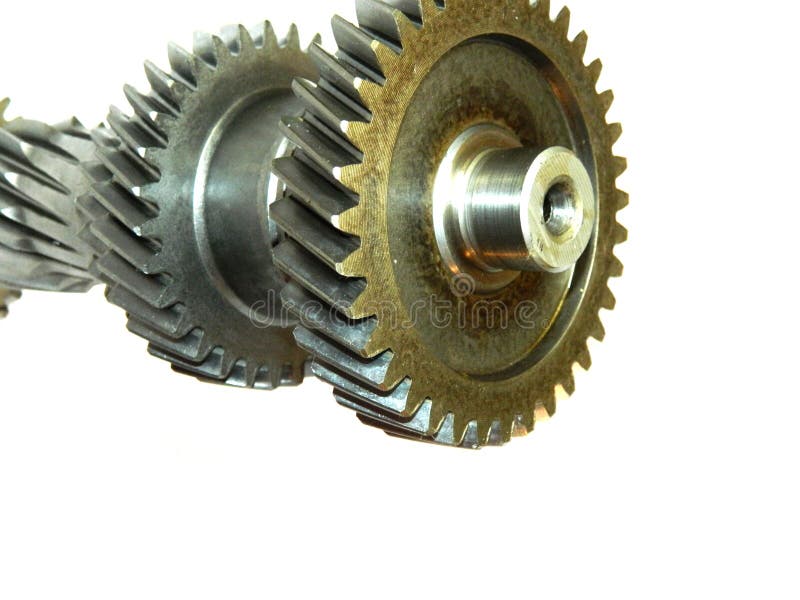 Intermediate Shaft of the Gearbox Stock Image Image of bearing