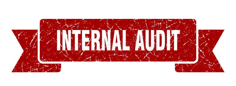 Internal audit ribbon. internal audit grunge band sign. royalty free illustration