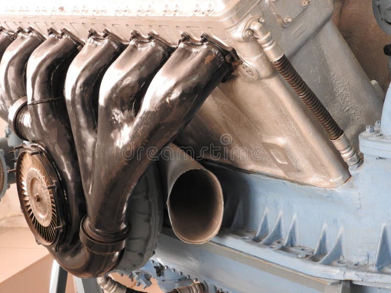 Internal Components and Parts of Aircraft Engine Stock Image Image of