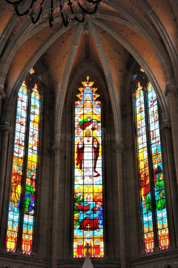 Internal construction of a Catholic church