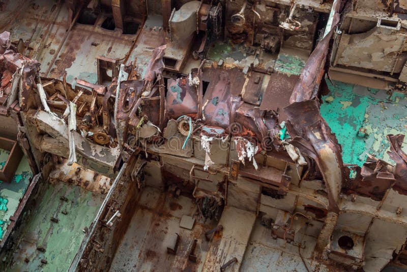 Internal Parts of Marine Ship. Stock Image Image of