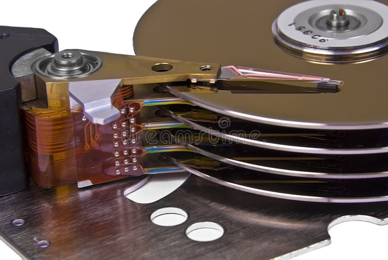Internals Of A Hard Disk Drive Stock Image Image 5281431