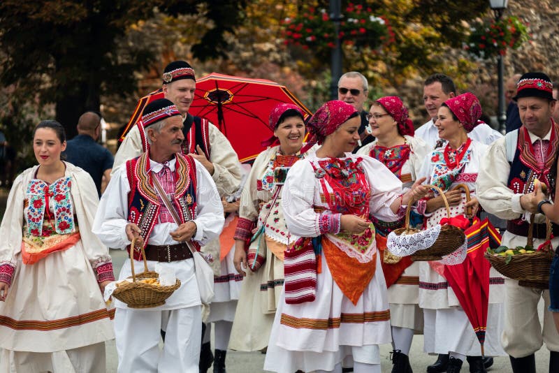 Internationaal Folklorefestival in Zagreb, Kroatië stock afbeelding Internationaal Folklorefestival in Zagreb, Kroatië stock afbeelding
