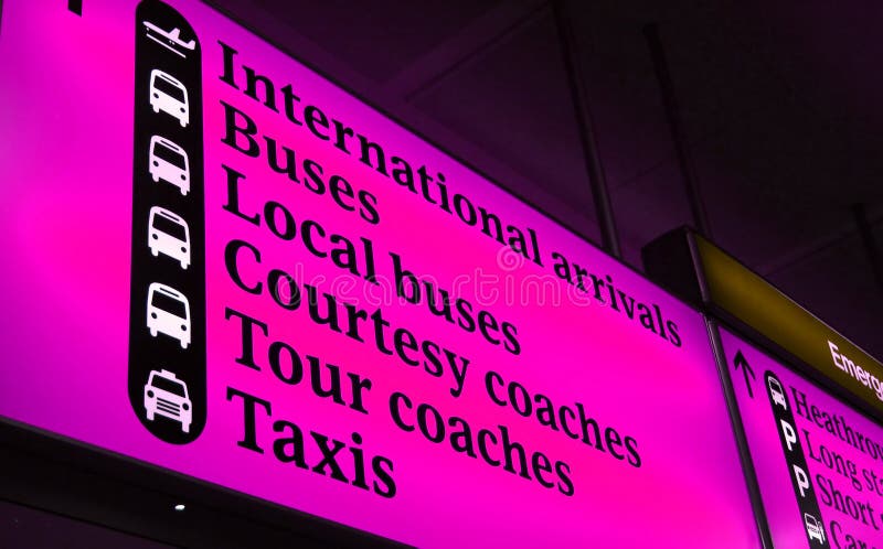 International Airport Sign