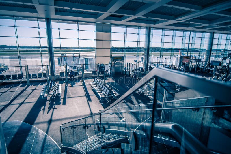 International airport terminal views