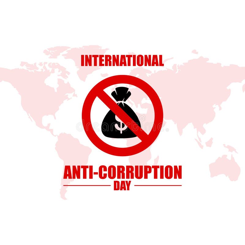 International Anti-corruption Day Icon, Logo, Symbol, Sign. Isolated On