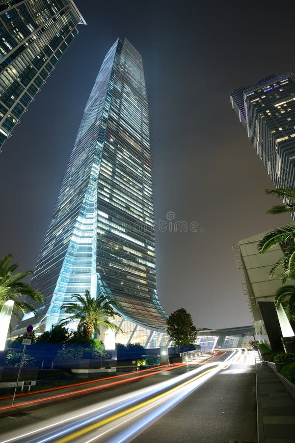 International Commerce Centre Editorial Stock Image Image of building