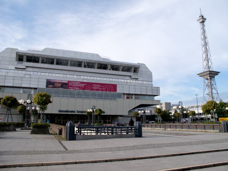 The International Congress Centrum in Berlin stock images