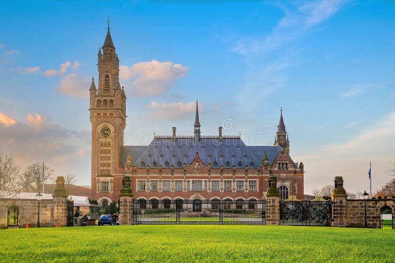 The International Court of Justice in the Peace Palace Hague Stock The International Court of Justice in the Peace Palace Hague Stock