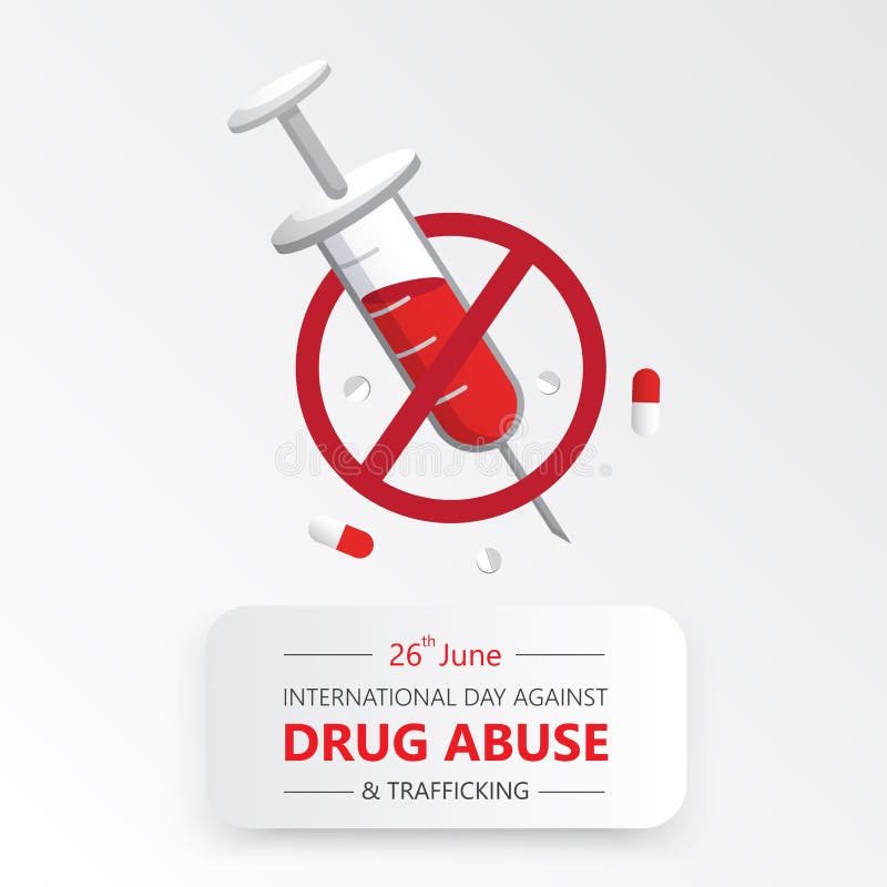 International Day Against Drug Abuse Banner Vector Stock Vector ...