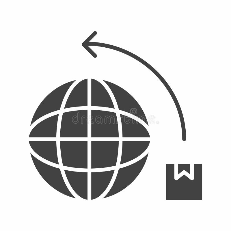 International Delivery icon vector image. vector illustration