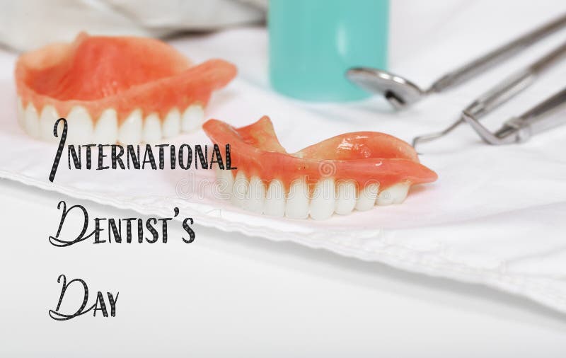 International Dentist Day. Background Stock Photo Image of tools