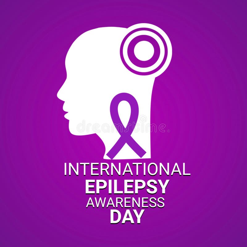 International Epilepsy Awareness Day 3D Illustration Stock Illustration