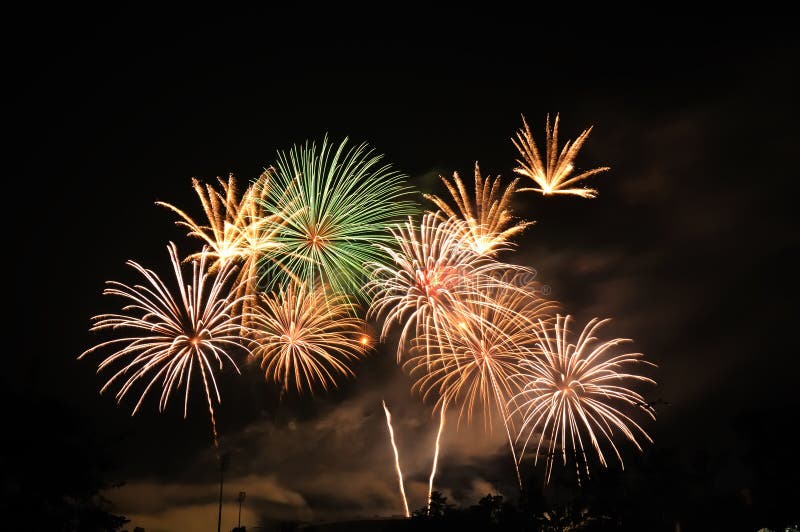 International Fireworks contest at Chiangmai