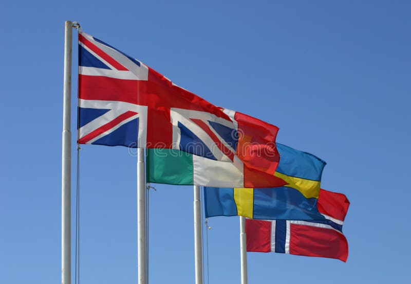 International flags stock image. Image of jack, pennon, banderole 18981