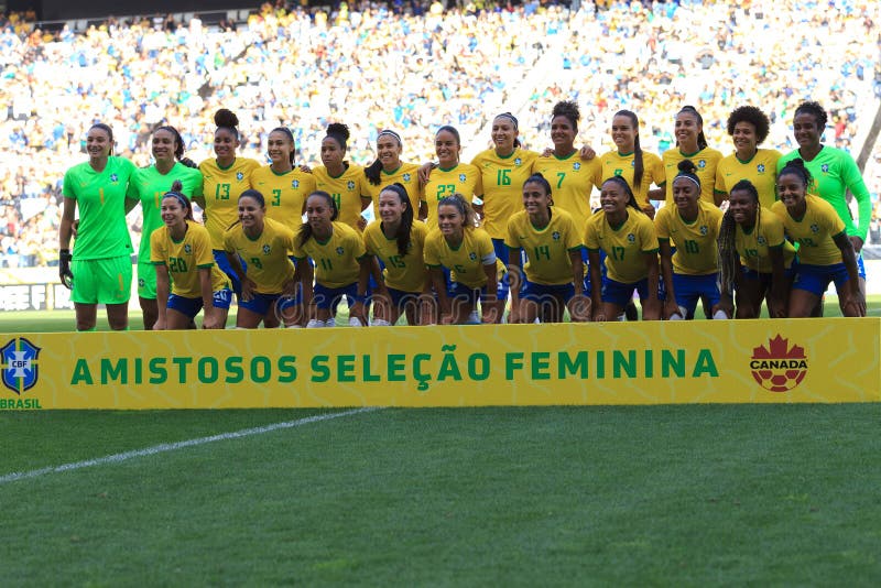 Brazil Players Pose Team Picture Prior Editorial Stock Photo - Stock Image