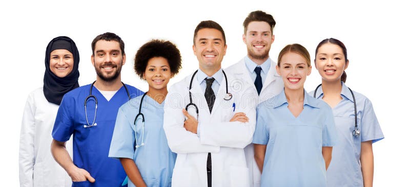 Group of Happy Doctors at Hospital Stock Image - Image of doctors ...