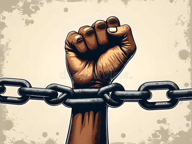 International Human Rights Day. The concept of freedom of speech stock illustration