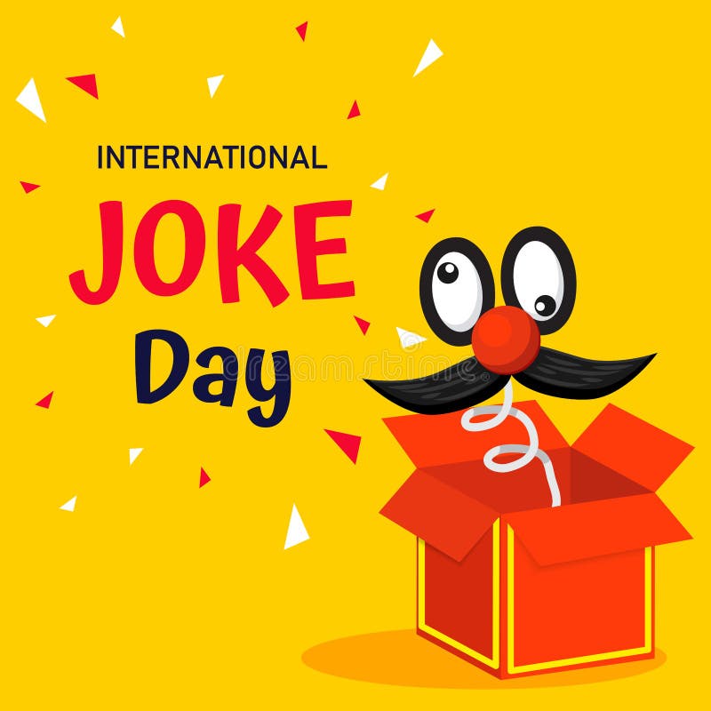 International Joke day vector background or graphic banner