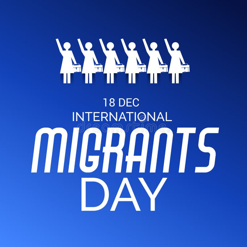 International Migrants Day stock illustration. Illustration of world