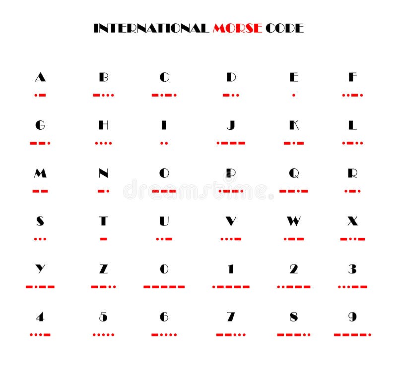 International Morse Code Stock Vector Illustration Of Message International Morse Code Stock Vector Illustration Of Message