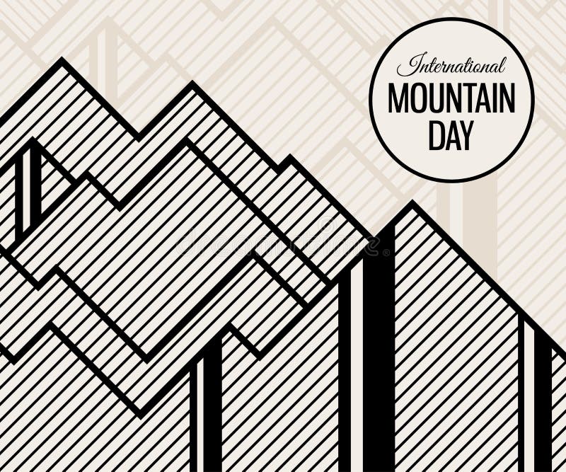 International Mountain Day Vector Illustration. Stock Vector