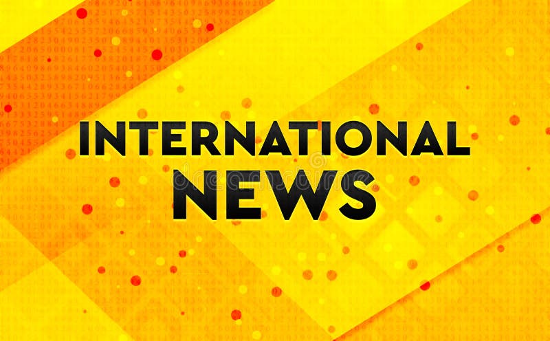 International News Abstract Digital Banner Yellow Background Stock  Illustration - Illustration of background, bulletin: 154775302