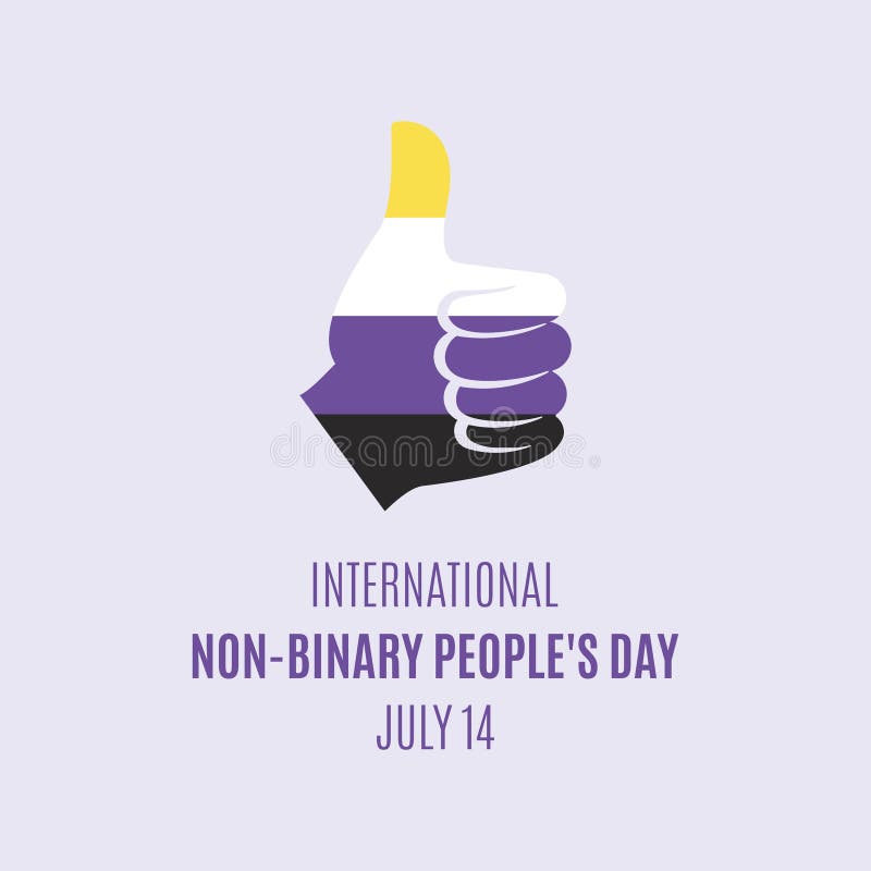 International NonBinary People`s Day Vector Stock Vector