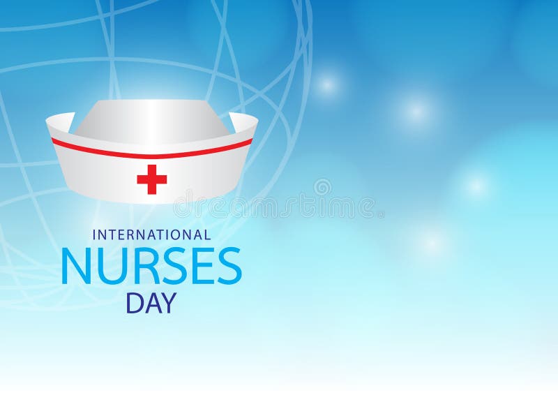 International Nurses Day royalty free illustration.