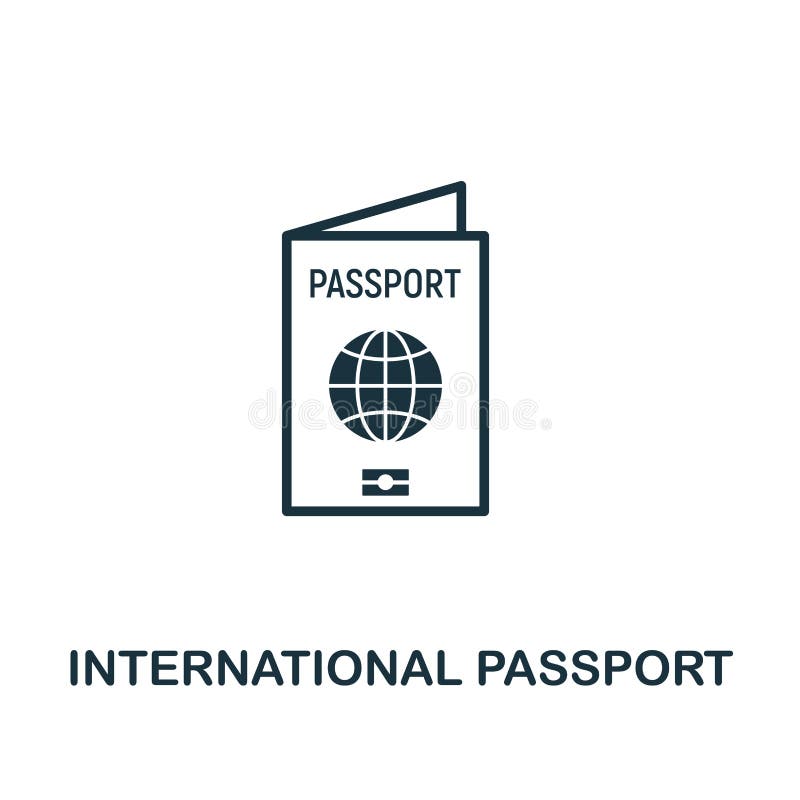 International Passport icon. Creative element design from tourism icons collection. Pixel perfect International Passport icon for vector illustration International Passport icon. Creative element design from tourism icons collection. Pixel perfect International Passport icon for vector illustration