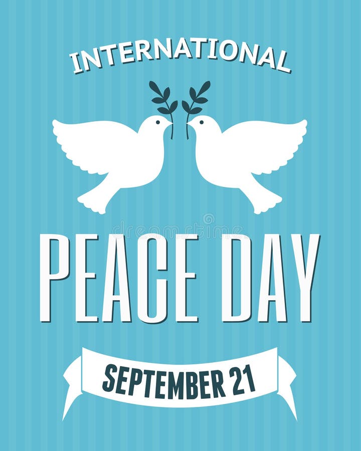 International Peace Day Poster royalty free illustration International Peace Day Poster royalty free illustration