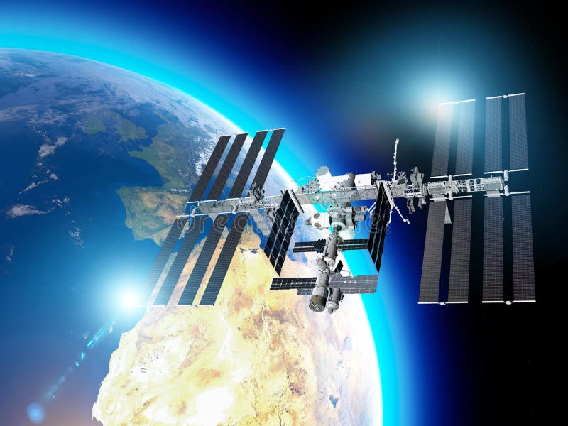 The International Space Station ISS is a space station, or a habitable artificial satellite, in low Earth orbit. Satellite view
