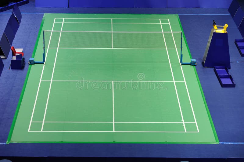 International Standard Badminton Court Stock Photo Image of