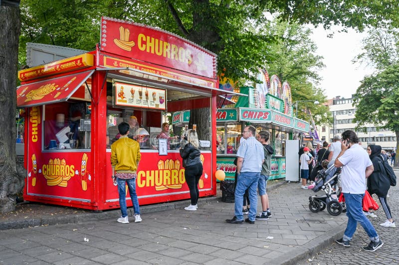 International Street Food Market Editorial Photography - Image of