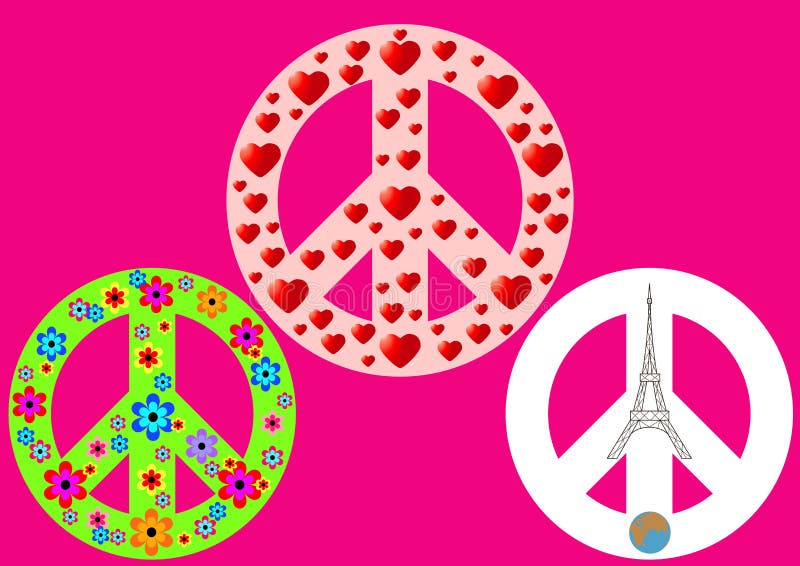 An international symbol of peace, disarmament, anti-war movement. stock illustration An international symbol of peace, disarmament, anti-war movement. stock illustration