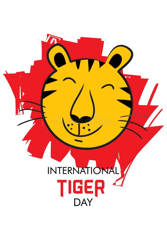 International Tiger Day Poster Design Stock Vector ...