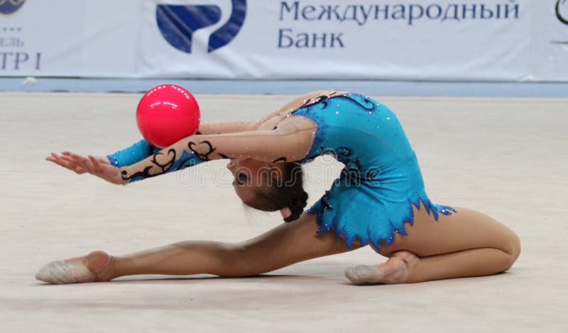 International Tournament in Rhythmic Gymnastics royalty free stock images