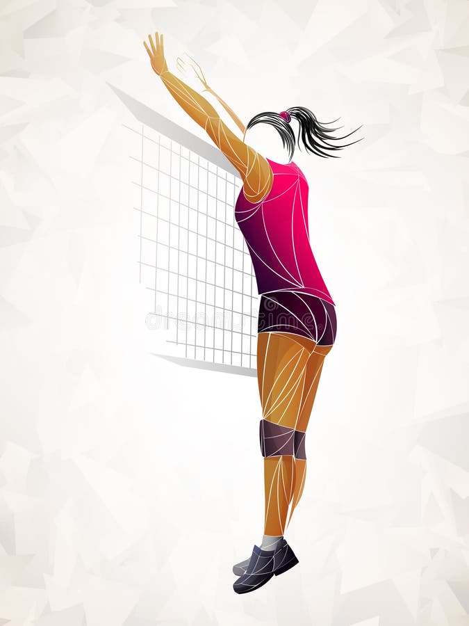 International volleyball, volleyball live, play volleyball, women volleyball, volleyball player vector illustration International volleyball, volleyball live, play volleyball, women volleyball, volleyball player vector illustration