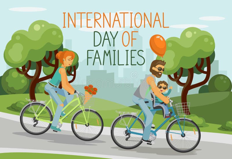 Internationale dag van Families stock illustratie Internationale dag van Families stock illustratie