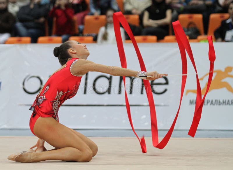 Internationale Toernooien in Ritmische Gymnastiek royalty-vrije stock afbeeldingen Internationale Toernooien in Ritmische Gymnastiek royalty-vrije stock afbeeldingen