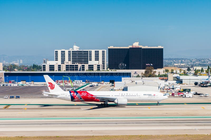 Internationaler Flughafen Los Angeless (LOCKER) Redaktionelles