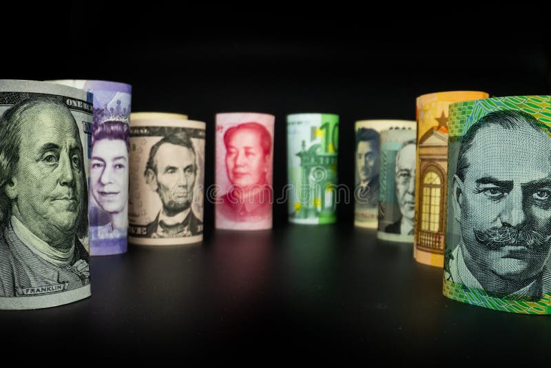 Internationell valuta Valuta fotografering för bildbyråer Internationell valuta Valuta fotografering för bildbyråer