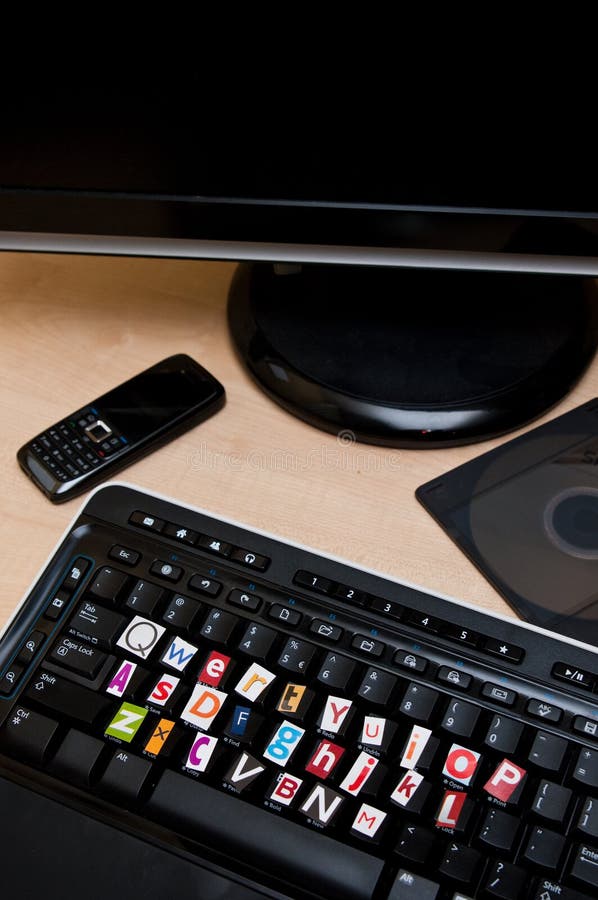 blackmail stock image. Image of letters, mobile 17203503