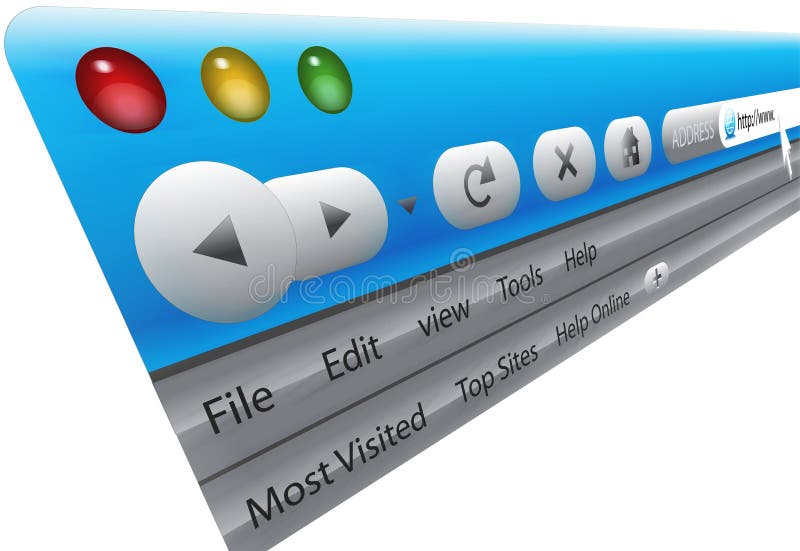 Internet Browser royalty free illustration