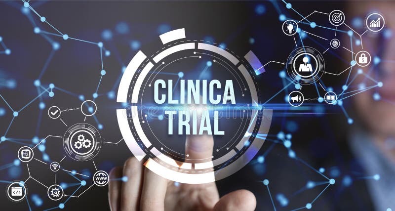 Internet business technology and network conceptclinical trial