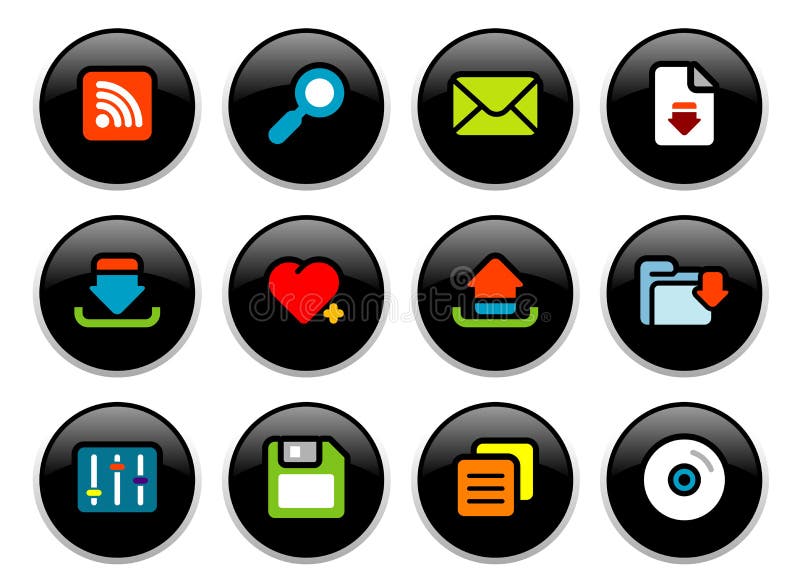 Internet buttons royalty free illustration
