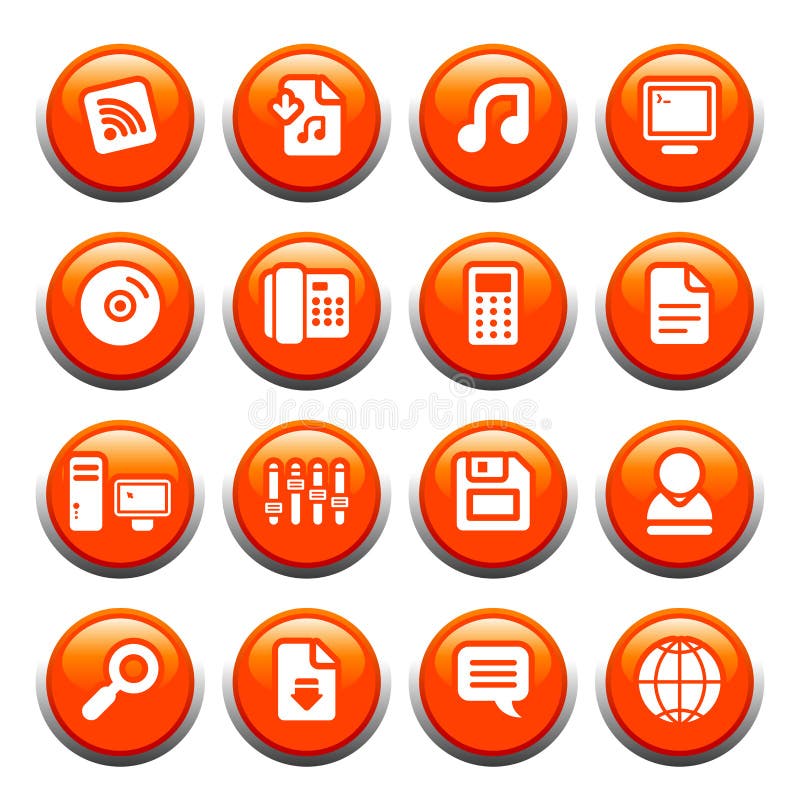 Internet buttons vector illustration